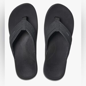 Reef‎ Ortho-Spring Flip Flops Black Men’s 6 Unisex Woman’s 7.5